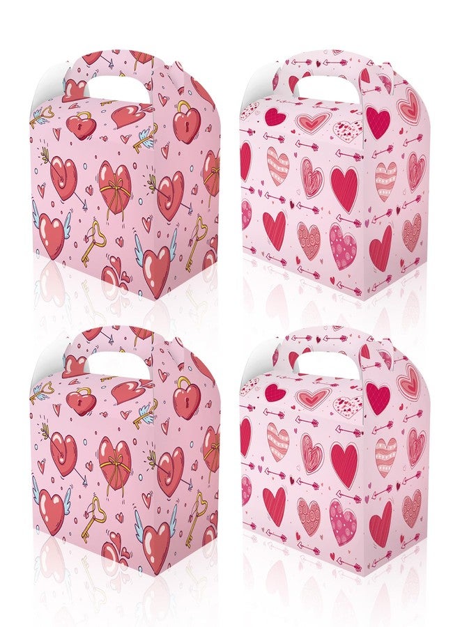 CPTBAG 12 Pack Valentine's Day Party Favors Boxes Valentine's Day Candy Goodie Love Heart Boxes Gift Treat Boxes for Valentines Day Mothers Day,Anniversary Wedding Party Decorations - Image 1